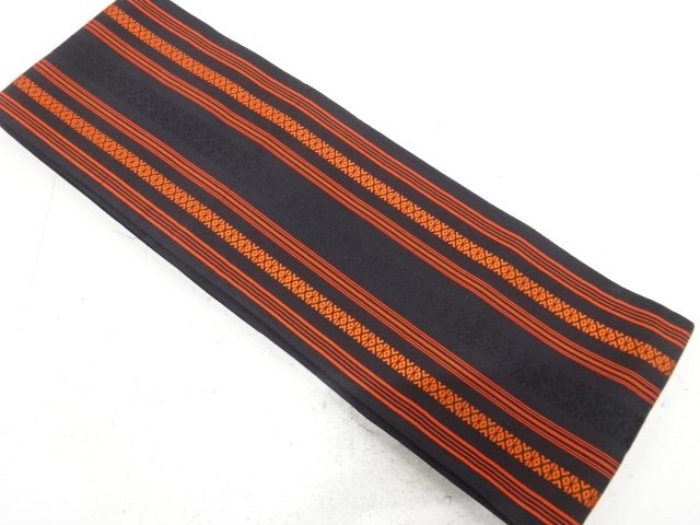 JAPANESE KIMONO / HANHABA OBI / SILK / CHIKUZEN HAKATA